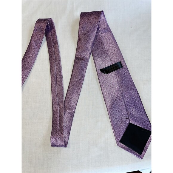 WangZhongWang Dress Tie Men’s Purple 100% Polyester Designer - Picture 9 of 12